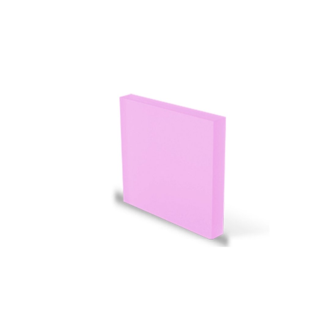Frosted Taffetta Pink Cast Acrylic Sheets Both Sides Matte